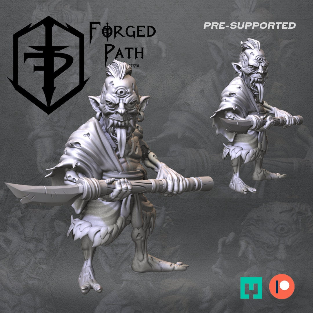 Blades of the cursed vampire goblin warrior Fantasy Wargaming Miniatures 32mm