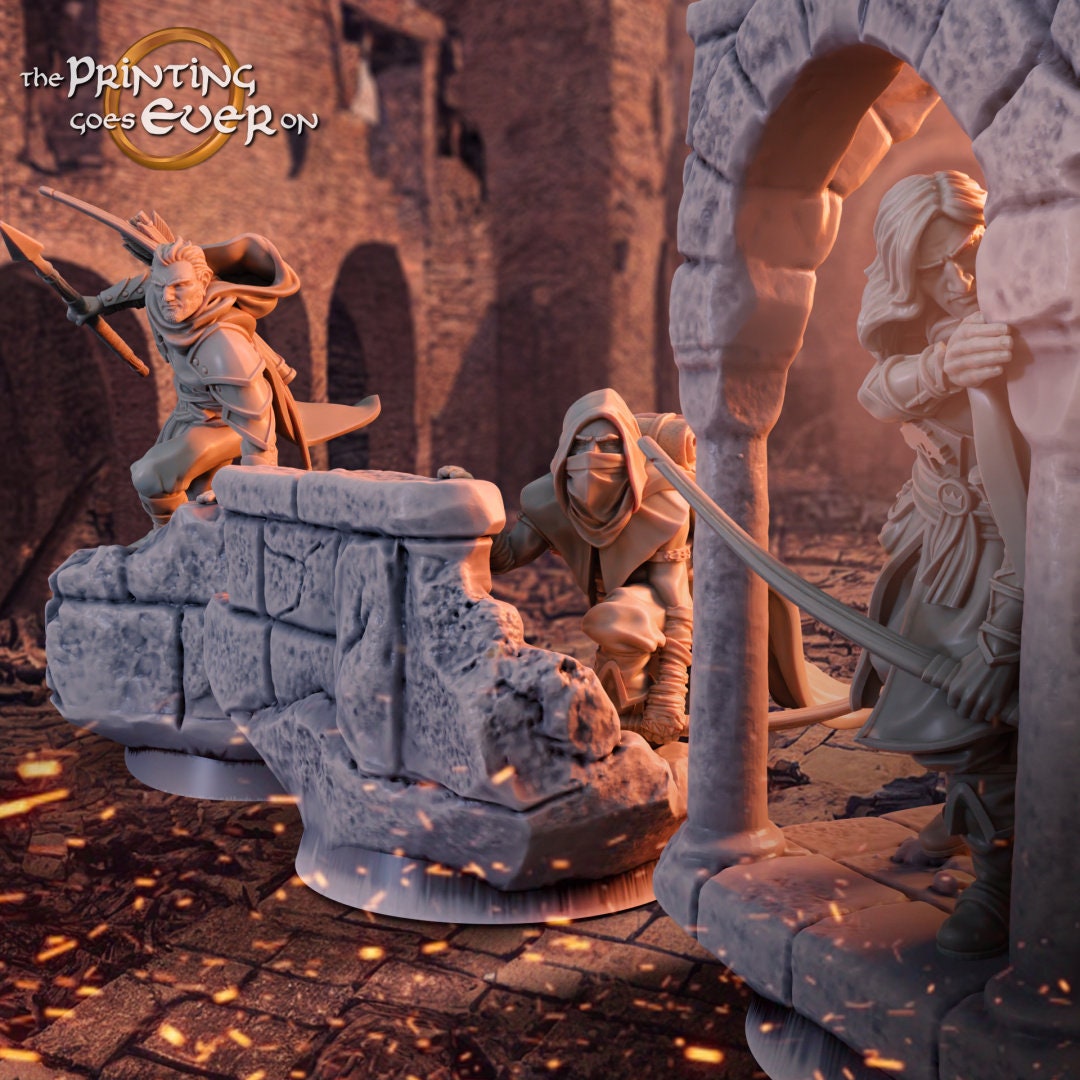 Osthold Rangers 28mm dnd miniature dungeon and dragons fantasy wargaming miniature  tabletop wargaming  fantasy miniature for painting