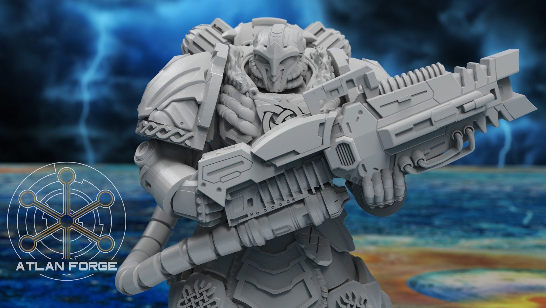 Asgardian Heavy Aegis 32mm miniatures grimdark fantasy miniature dnd wargaming miniature dungeons and dragons gift RPG tabletop minis