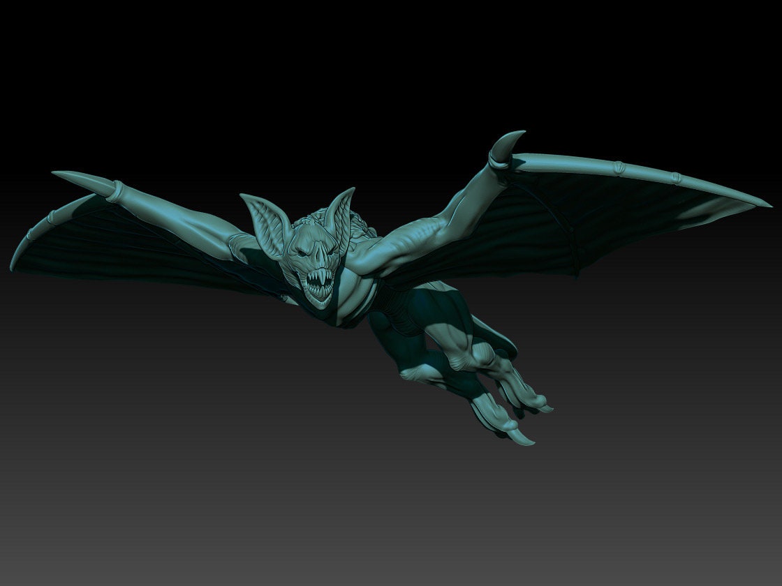 Terror realm gaint bats 28mm miniature dungeon and dragons fantasy wargaming miniature tabletop fantasy wargame miniature painting gift dnd