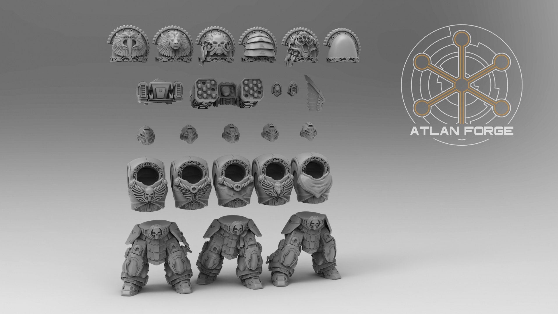 Angelic dominators 32mm sci-fi fantasy miniature for tabletop games grimdark RPGs dnd wargaming miniature dungeons and dragons painting gift