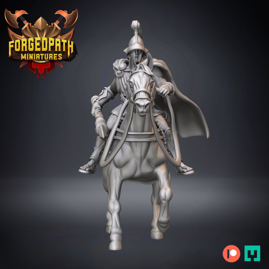 Greek Spartans mounted - Greek Cavalry warriors dnd fantasy tabletop wargames 32mm