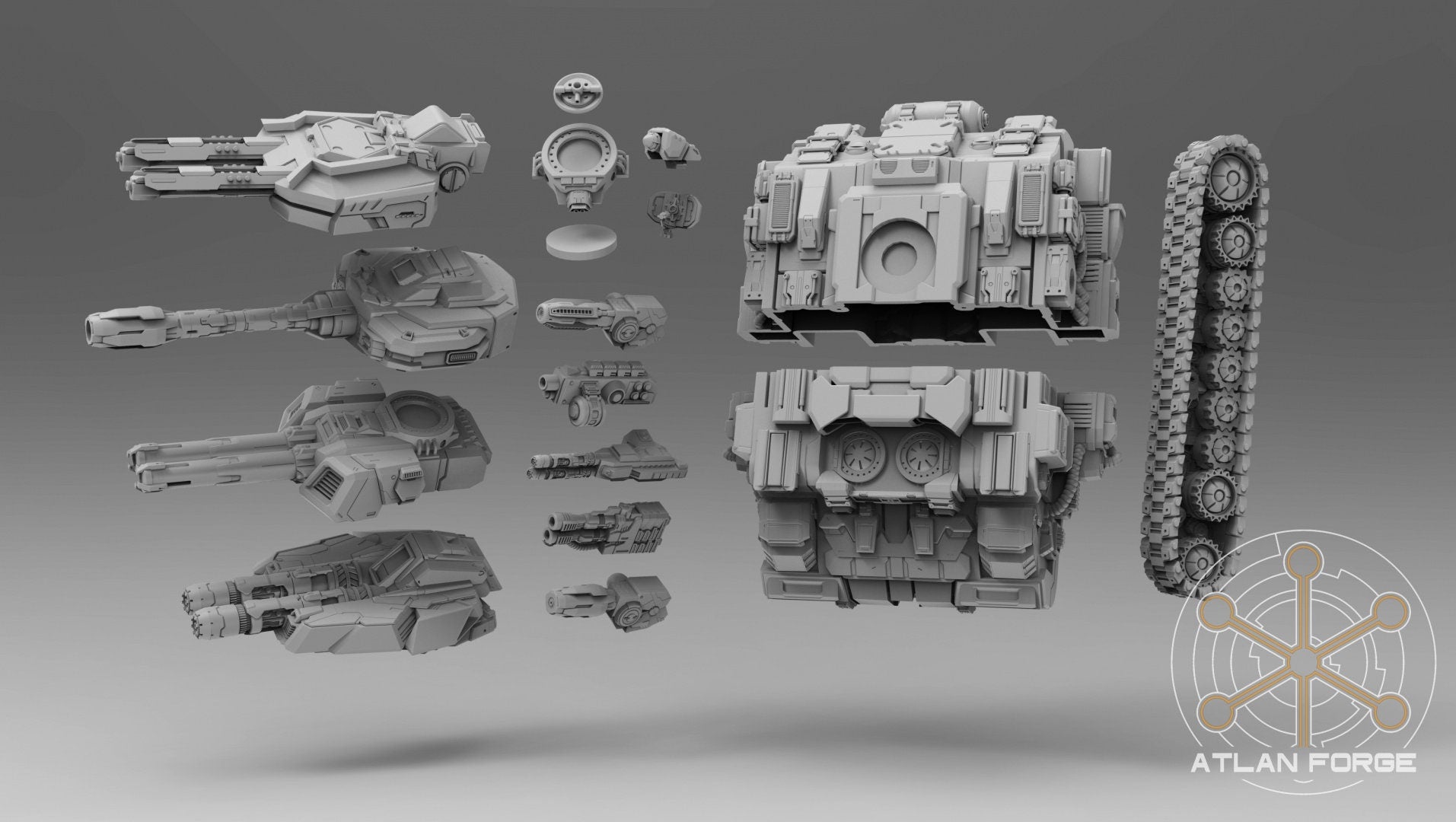 Arctodus Battle Tank 32mm sci-fi fantasy miniature for tabletop games grimdark RPGs dnd wargaming miniature dungeons and dragons