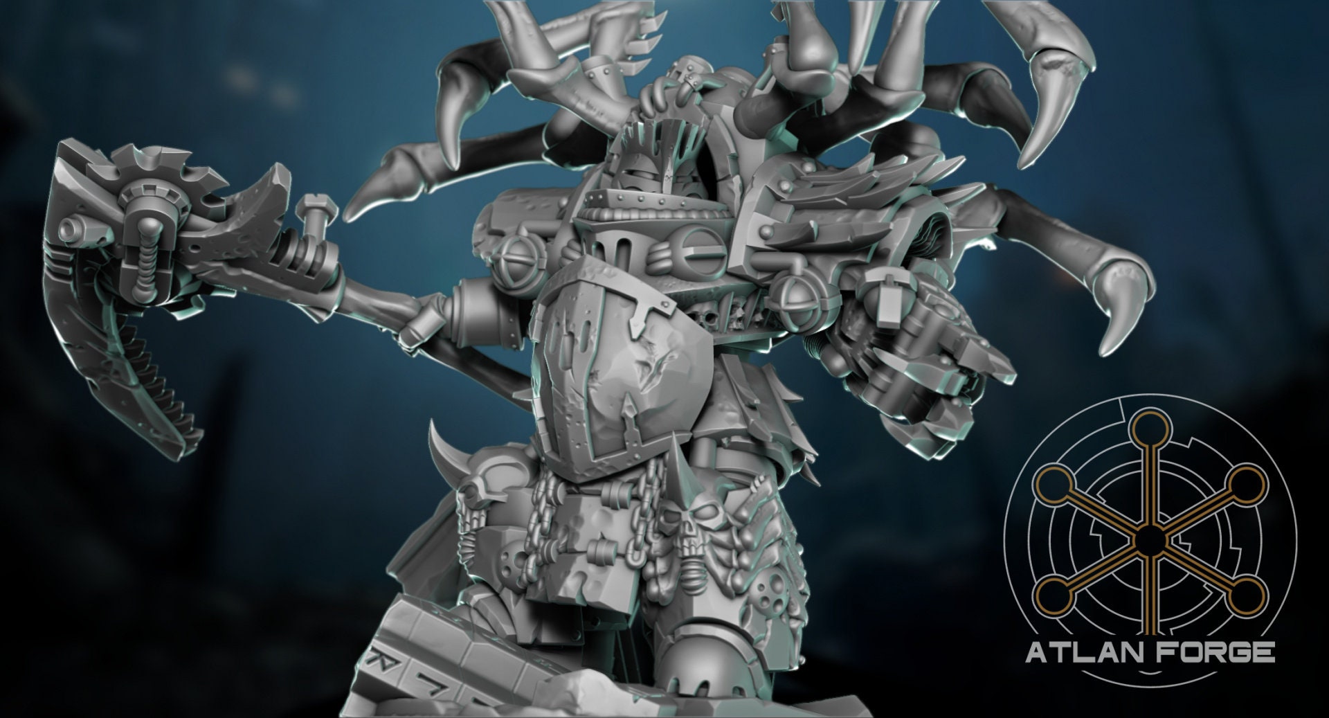 Manus Mortis Gorelord 32mm wargame fantasy miniature dnd wargaming miniature dungeons and dragons painting gift RPG tabletop minis