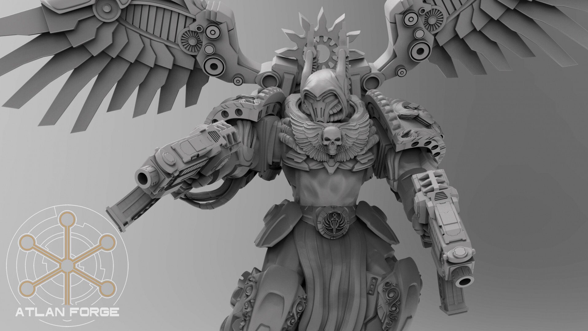Angelic Seraphim 32mm sci-fi fantasy miniature for tabletop games grimdark RPGs dnd wargaming miniature dungeons and dragons painting gift
