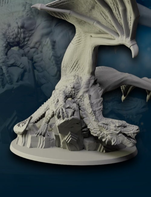 Dragon of the cave 28mm miniature dungeon and dragons fantasy wargaming miniature tabletop fantasy wargame miniature painting gift dnd mini
