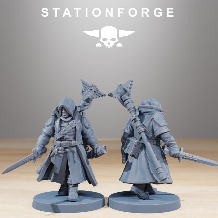 National Guard Scholar mm sci-fi fantasy miniature for tabletop games grimdark RPGs dnd wargaming miniature dungeons and dragons