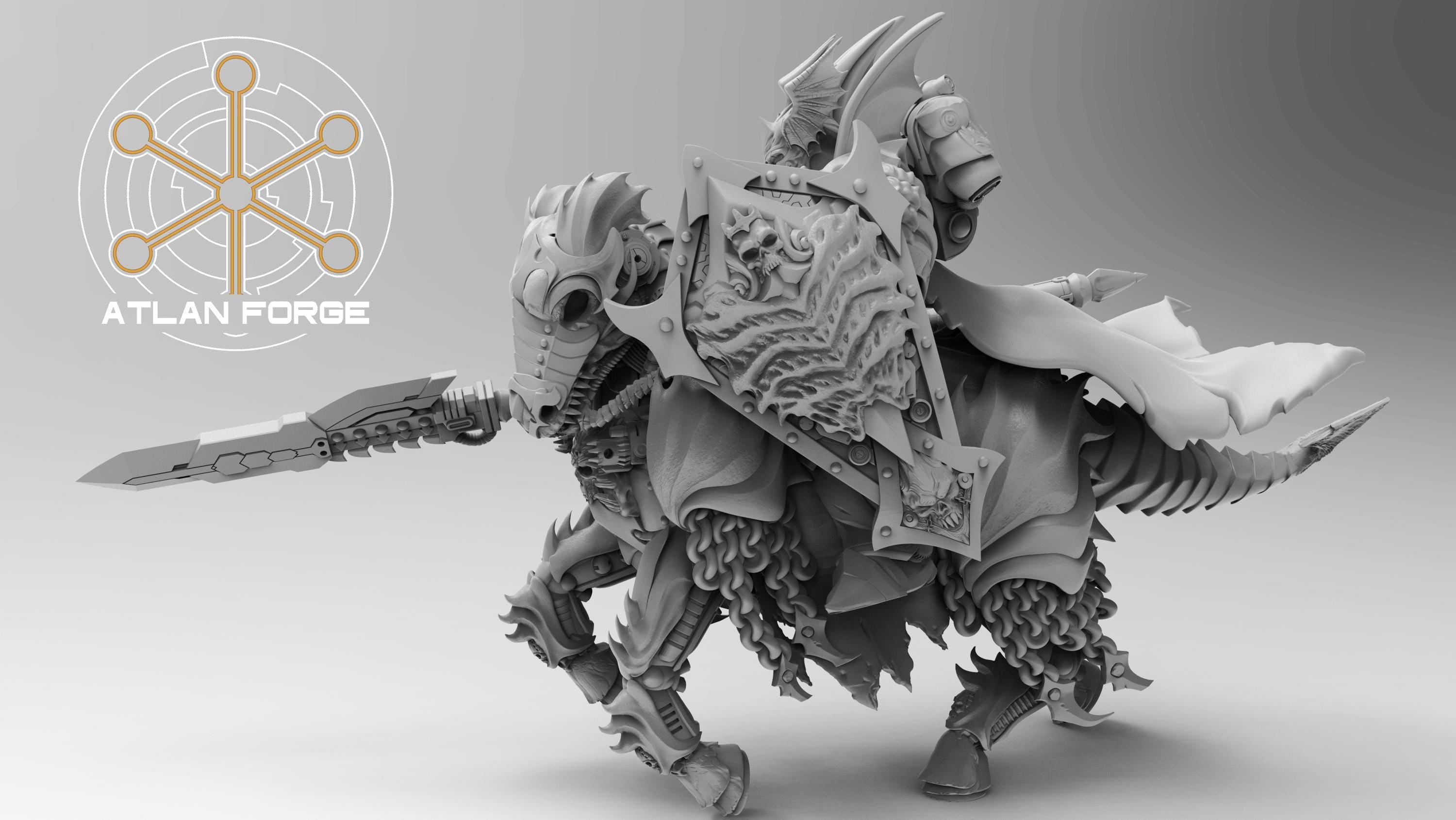 Nekramoroi Vampire Cavalry 32mm sci-fi fantasy miniature for tabletop games grimdark RPGs dnd wargaming miniature dungeons and dragons