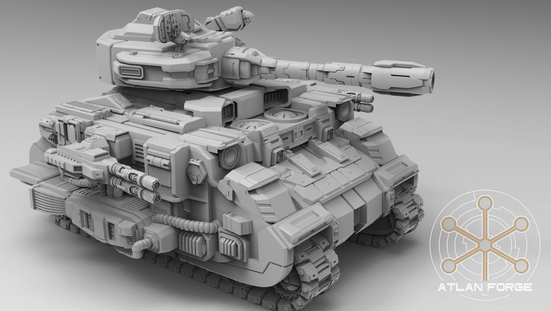 Arctodus Battle Tank 32mm sci-fi fantasy miniature for tabletop games grimdark RPGs dnd wargaming miniature dungeons and dragons