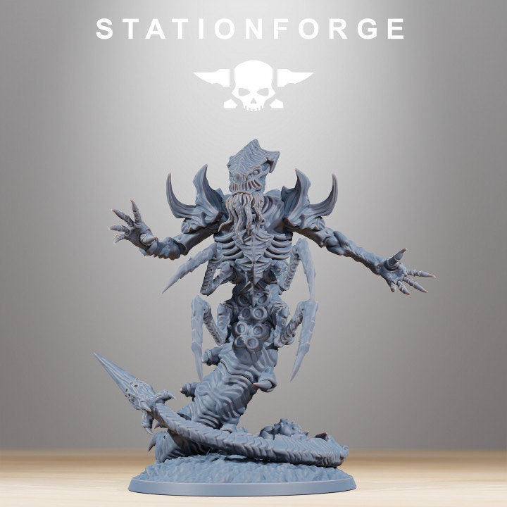 Xenarid Wormaak 32mm sci-fi fantasy miniature for tabletop games grimdark RPGs dnd wargaming miniature dungeons and dragons