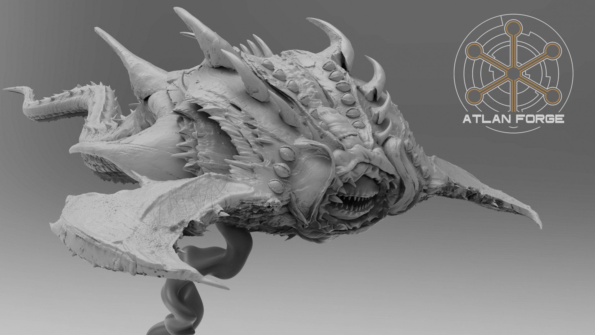 Manta Demons 32mm sci-fi fantasy miniature for tabletop games grimdark RPGs dnd wargaming miniature dungeons and dragons painting