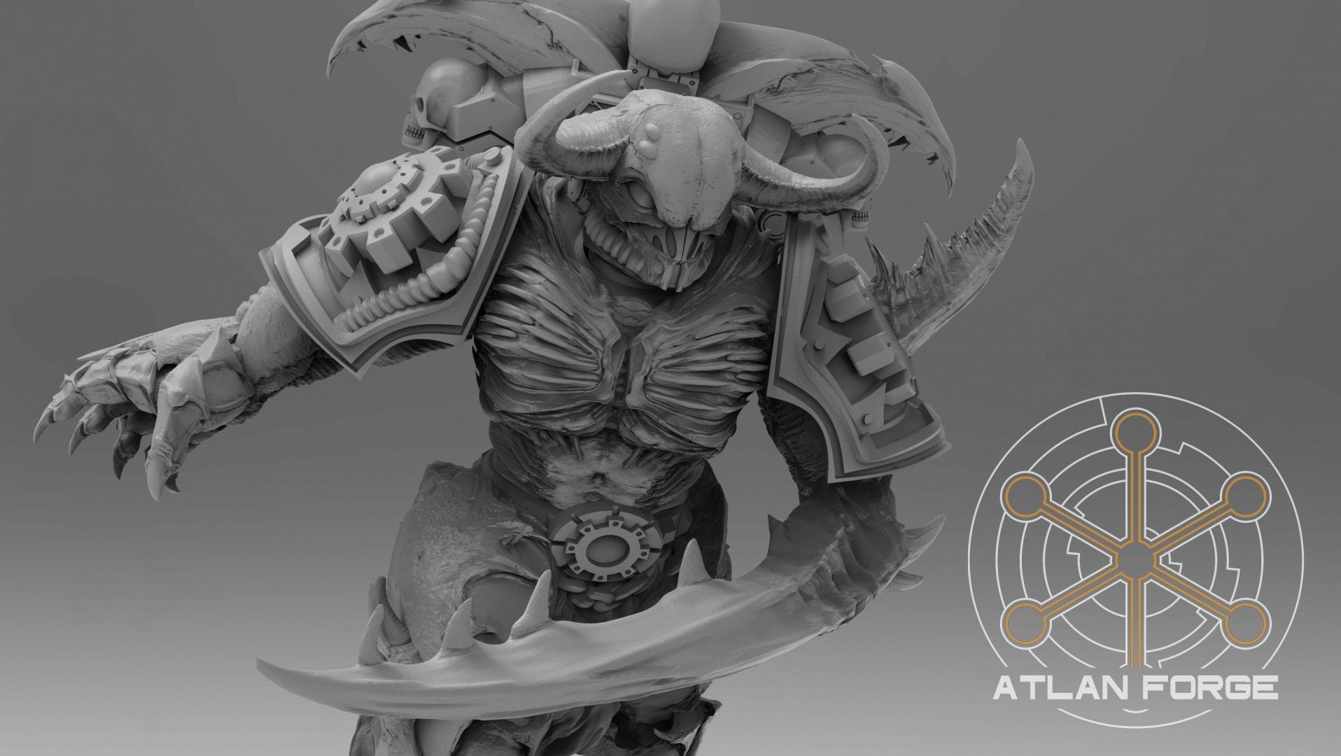 Daemons hades accursed 32mm sci-fi fantasy miniature for tabletop games grimdark RPGs dnd wargaming miniature dungeons and dragons painting