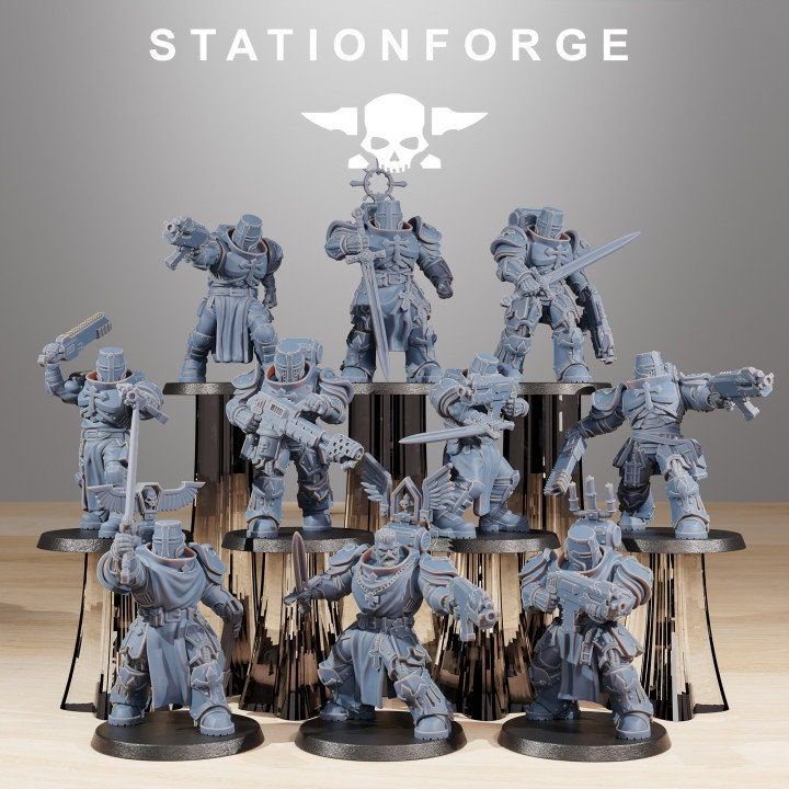 Socratis Zealots 32mm sci-fi fantasy miniature for tabletop games grimdark RPGs dnd wargaming miniature dungeons and dragons