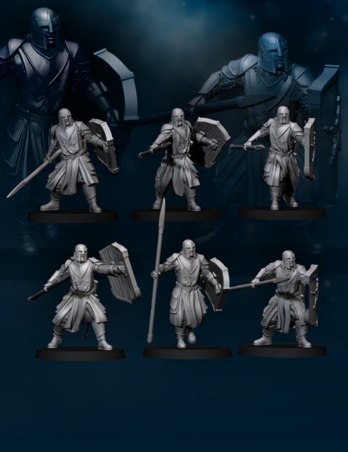 North Human soldier 28mm miniatures dnd minis fantasy miniatures dungeons and dragons miniatures painting wargaming miniatures tabletop
