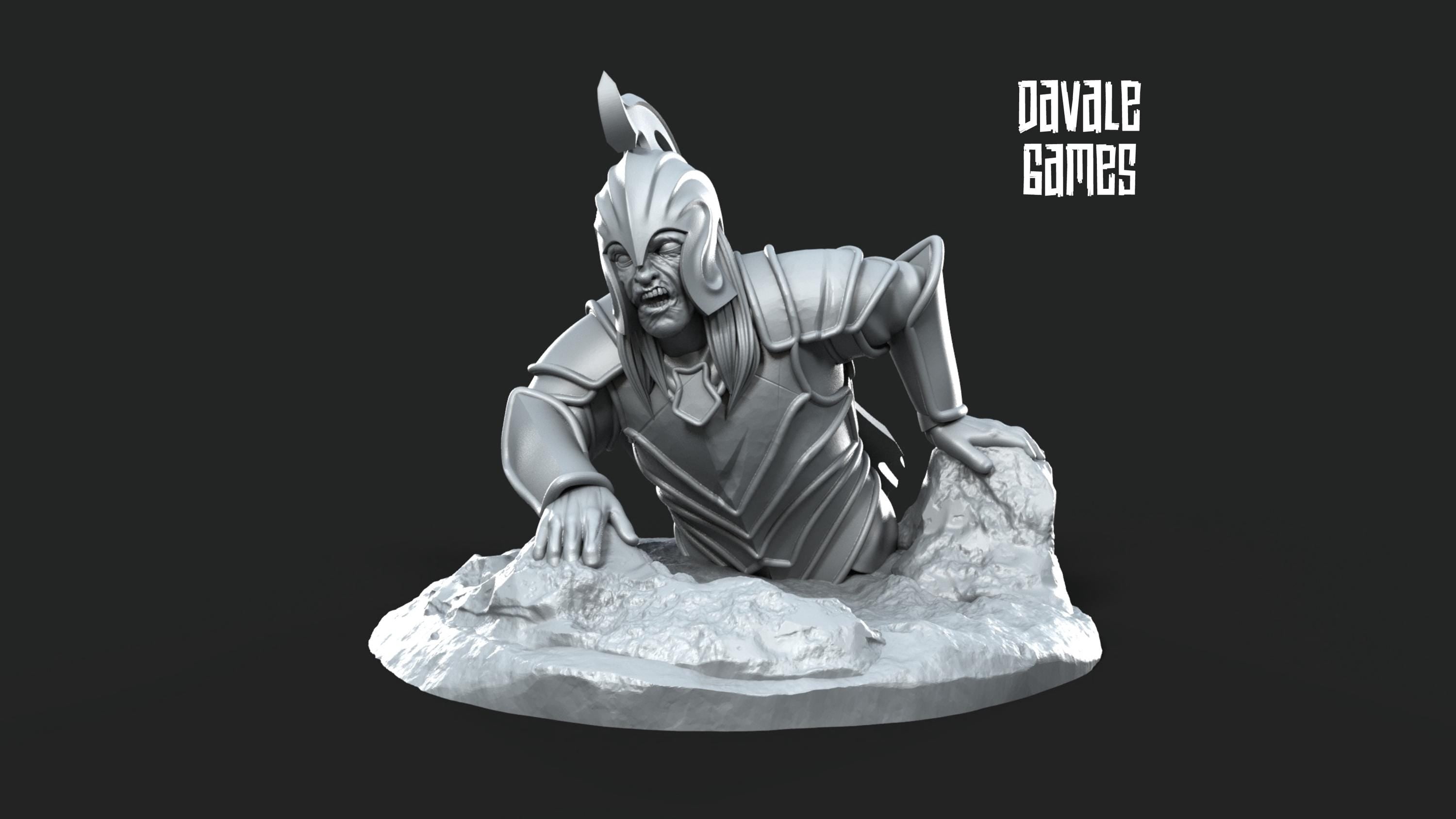Ghost, Spirit and wraiths 28mm Miniatures | 3D Printed Undead Fantasy Models for DnD Pathfinder and Other Tabletop RPG Games