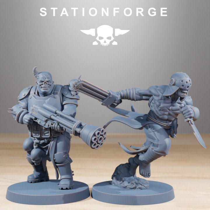 Corrupted Guard Nomads 32mm sci-fi fantasy miniature for tabletop games grimdark RPGs dnd wargaming miniature dungeons and dragons