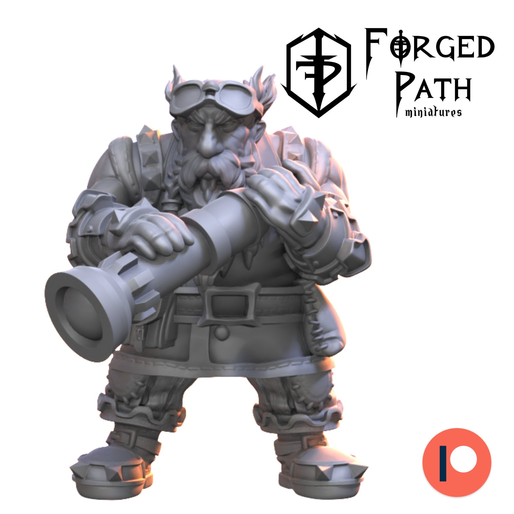 Pirate dwarfs mortar and crew LOTR dnd fantasy tabletop wargames