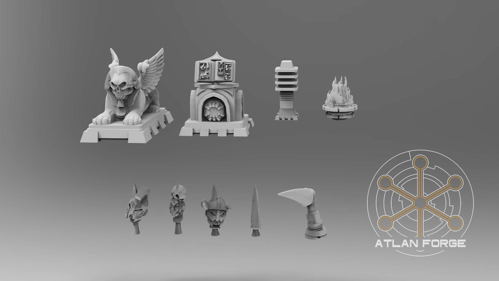 Aegyptian Vehicle Ornaments 32mm Miniature conversions kits fantasy miniature kit bashing set wargaming miniature painting gift RPG tabletop