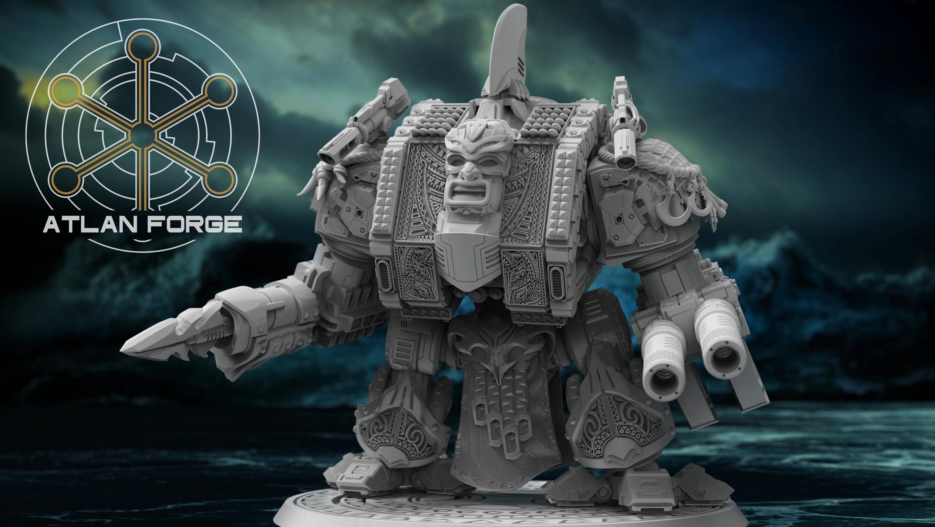 Wai Toa Wandering Ancestors Dreadnought 32mm wargame fantasy miniature wargaming miniature dungeons and dragons painting RPG tabletop minis