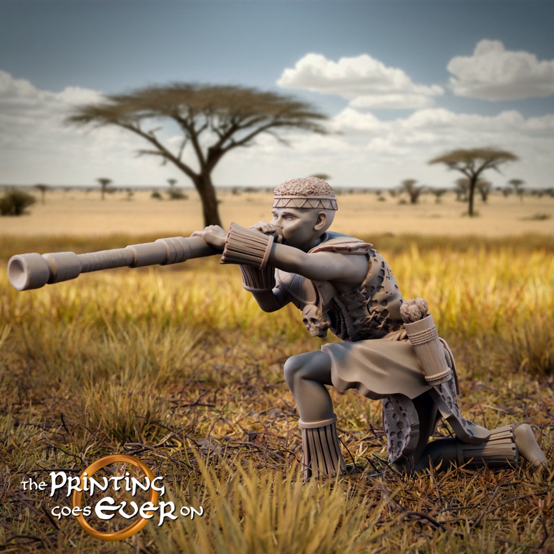 Tribal Warrior 28mm miniatures dnd minis fantasy miniatures dungeons and dragons miniatures  wargaming miniatures tabletop wargames