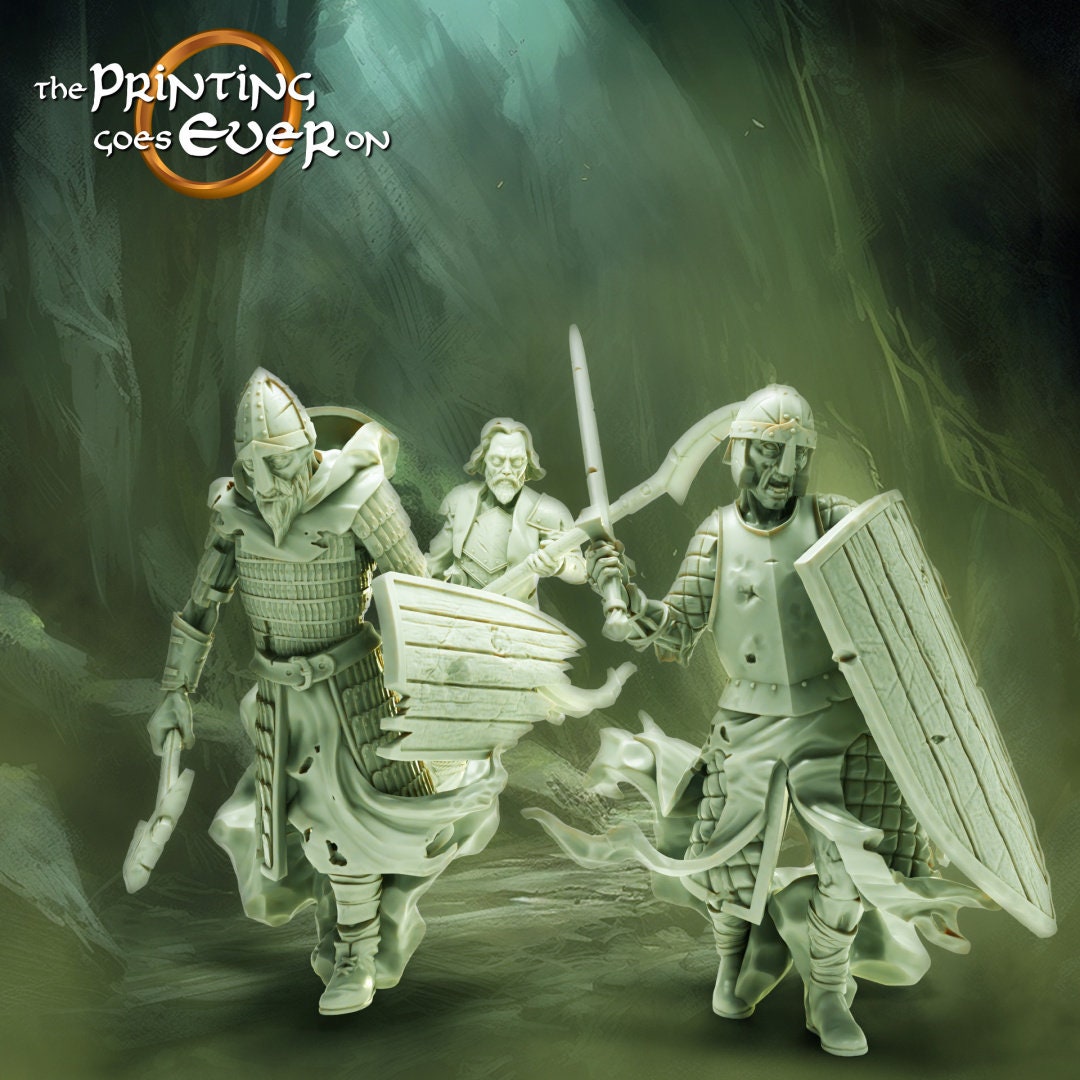 Ghost Warriors Army of dead 28mm miniature dungeon and dragons fantasy wargaming miniature tabletop fantasy wargame miniature painting dnd