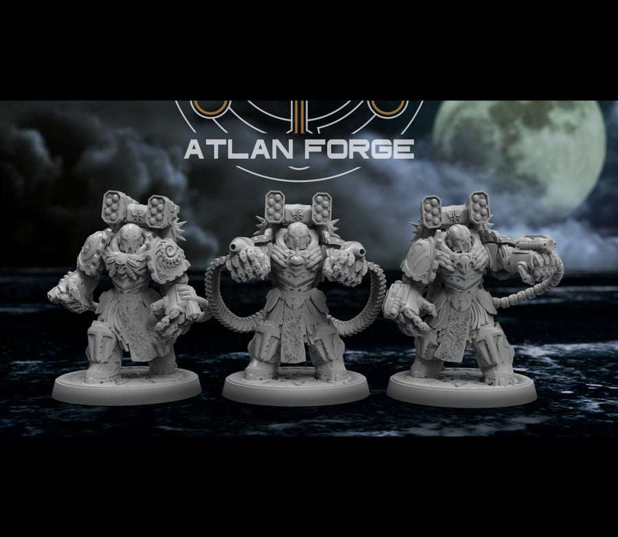 Wai Toa Hopukanga Brutes 32mm Resin Miniatures – Grimdark Fantasy Elite Units for DnD and Wargaming