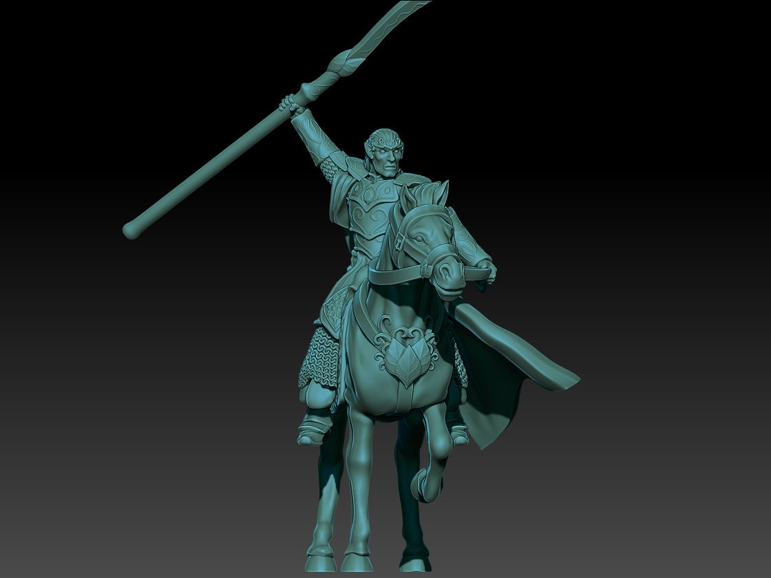 Oathbreaker Elves High King 28mm miniatures dnd fantasy miniatures dungeons and dragons miniatures for painting wargaming miniature tabletop