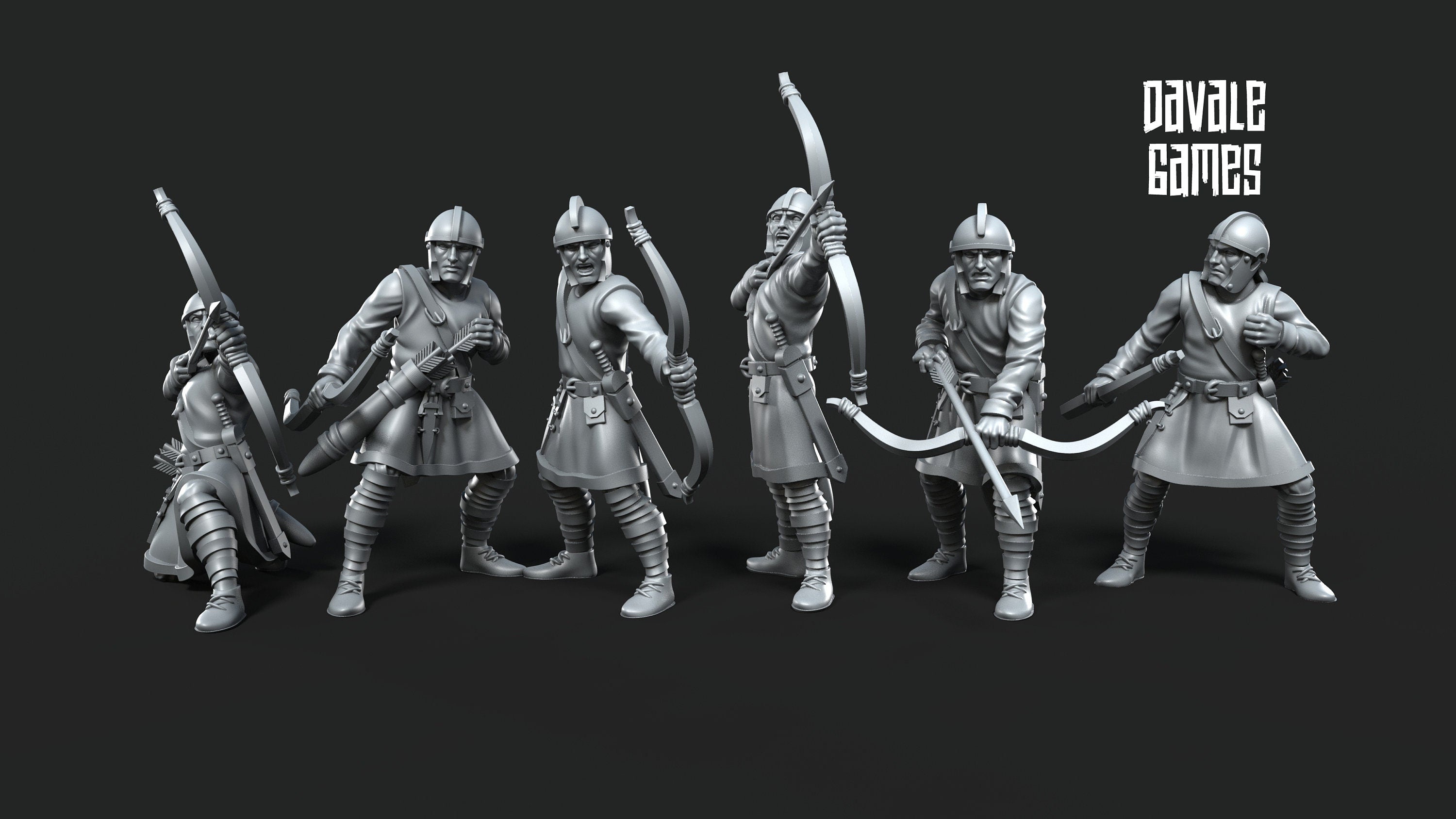 Roman Archers medieval 28mm miniatures dnd minis fantasy miniatures dungeons and dragons painting wargaming miniatures tabletop wargames