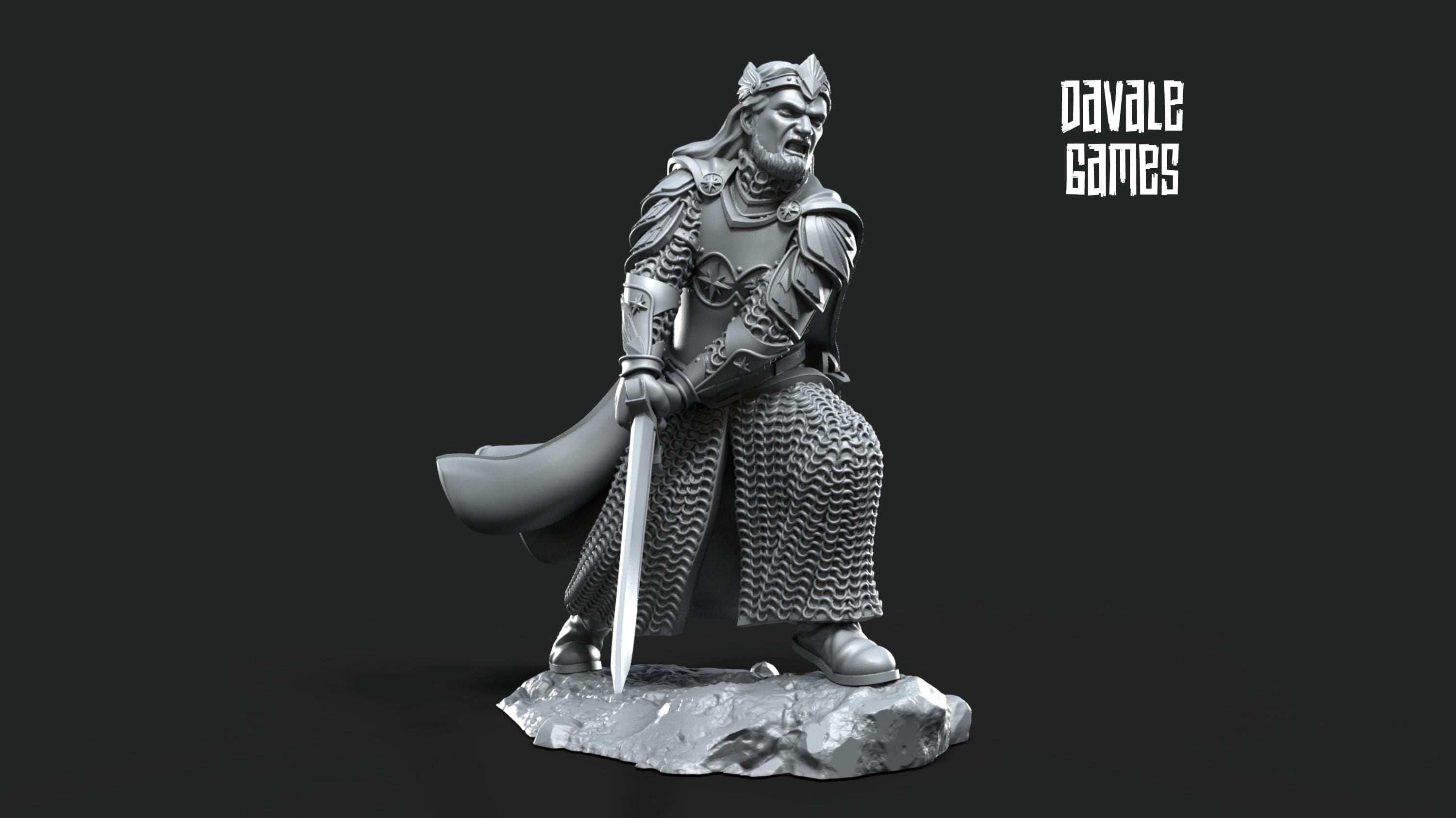 High King of Grey Castle 28mm miniatures dnd minis fantasy miniatures dungeons and dragons painting wargaming miniatures tabletop