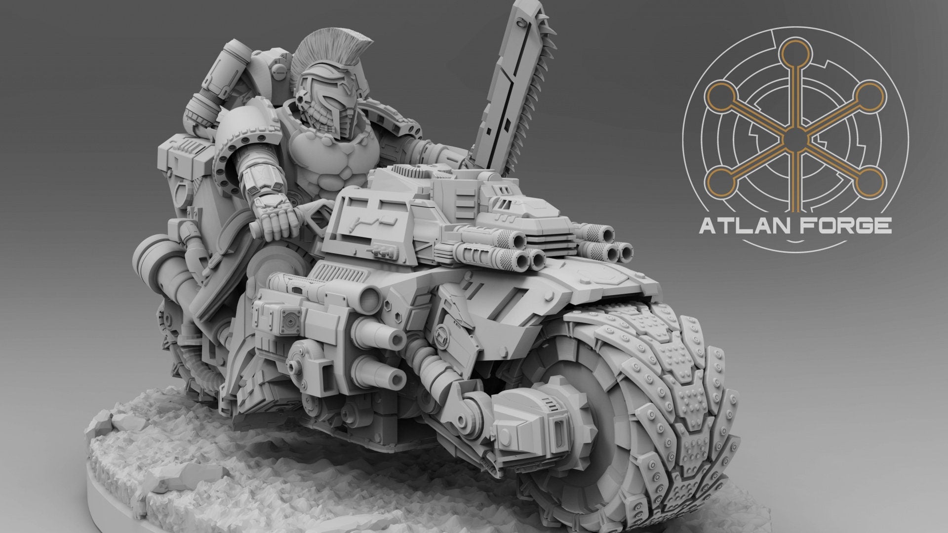 Minoan Bikers 32mm sci-fi fantasy miniature for tabletop games grimdark RPGs dnd wargaming miniature dungeons and dragons painting