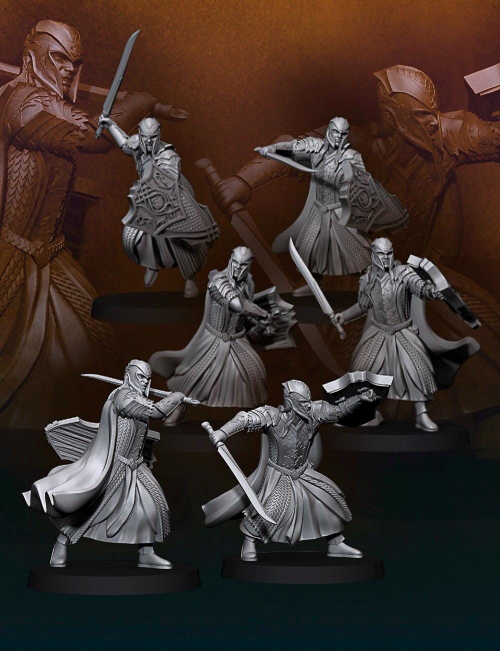 Armoured wood Elf 28mm miniatures dnd fantasy miniatures dungeons and dragons miniatures painting wargaming miniatures pathfinder tabletop