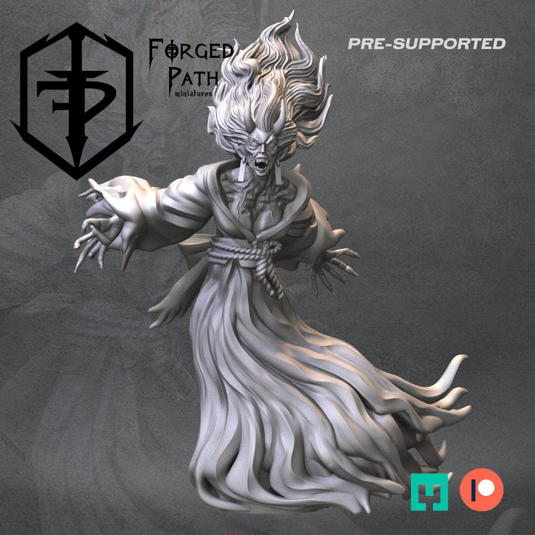 Blades of the cursed geisha shades witch Fantasy Wargaming Miniatures 32mm scale