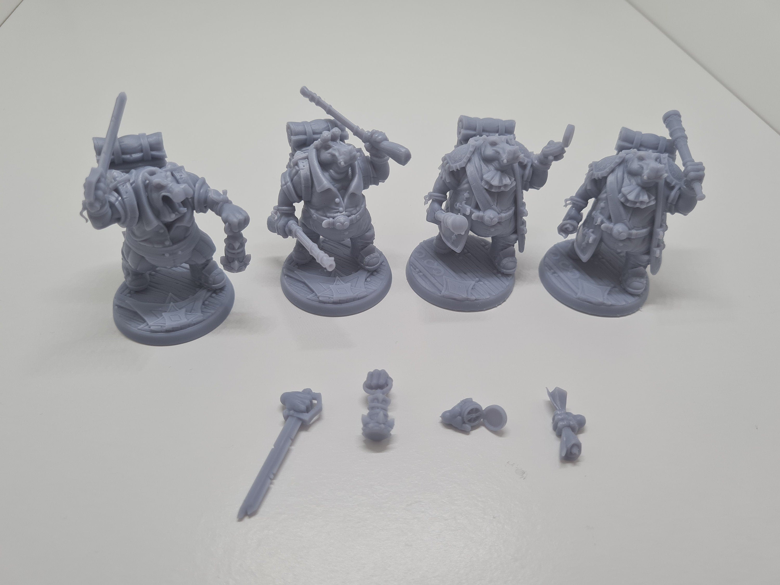 Hippo Moon Travelers Tabletop RPG Wargames Fantasy D&D 32mm scale Miniature