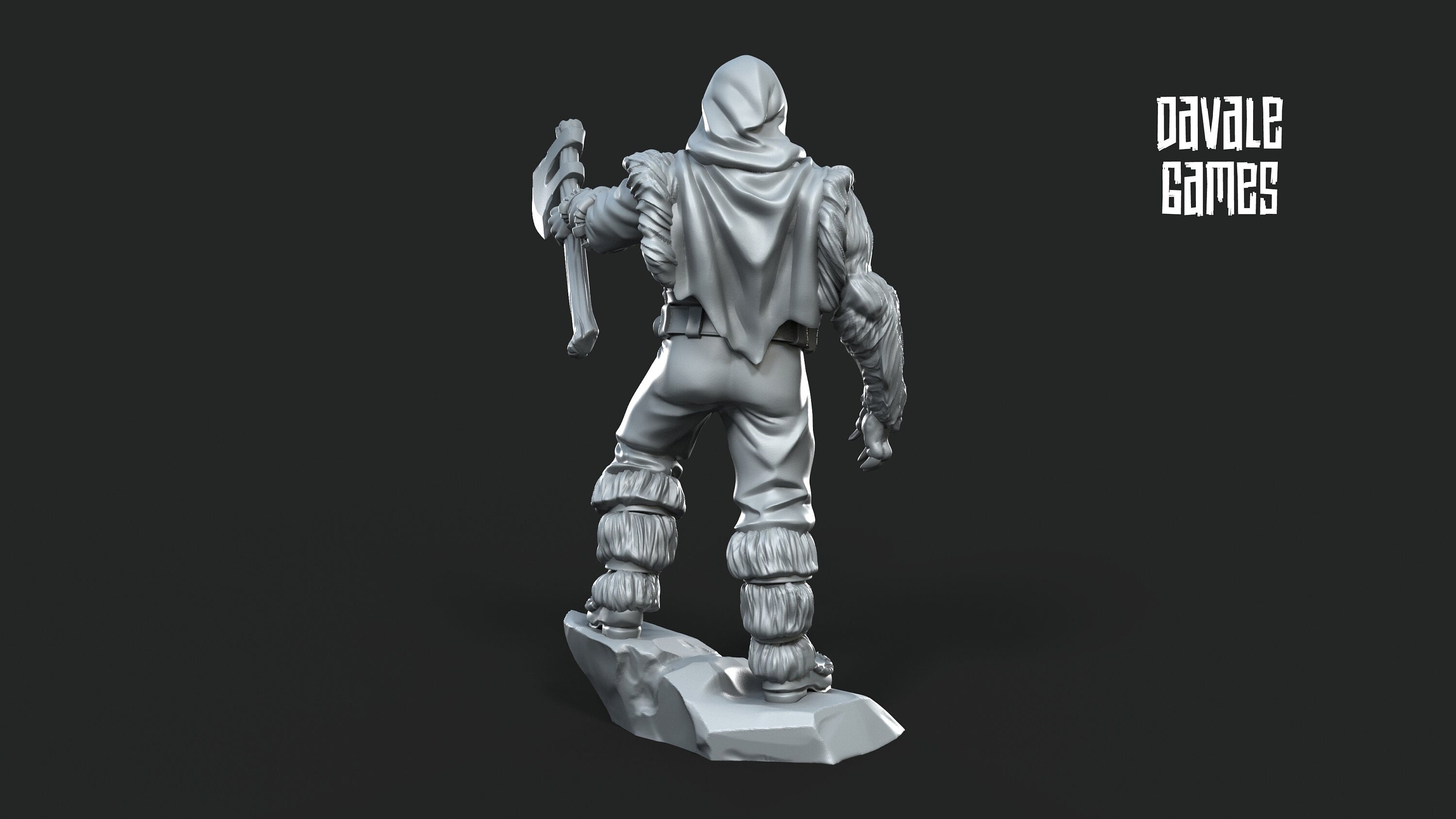 Grudder the bearman 28mm miniatures dnd mini wargaming miniatures dungeon and dragons miniatures for painting fantasy miniatures gift