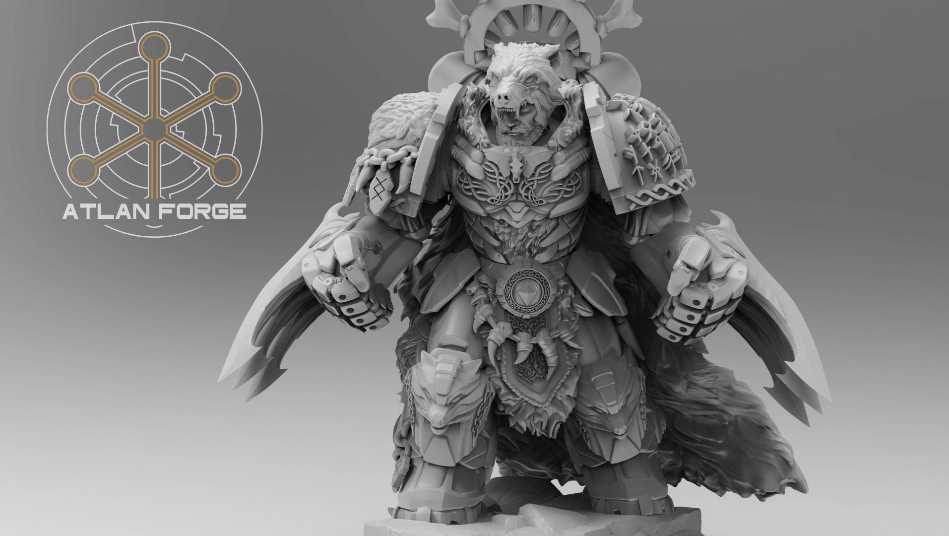Asgardian Aegis captain 32mm sci-fi fantasy miniature for tabletop games grimdark RPGs dnd wargaming miniature dungeons and dragons
