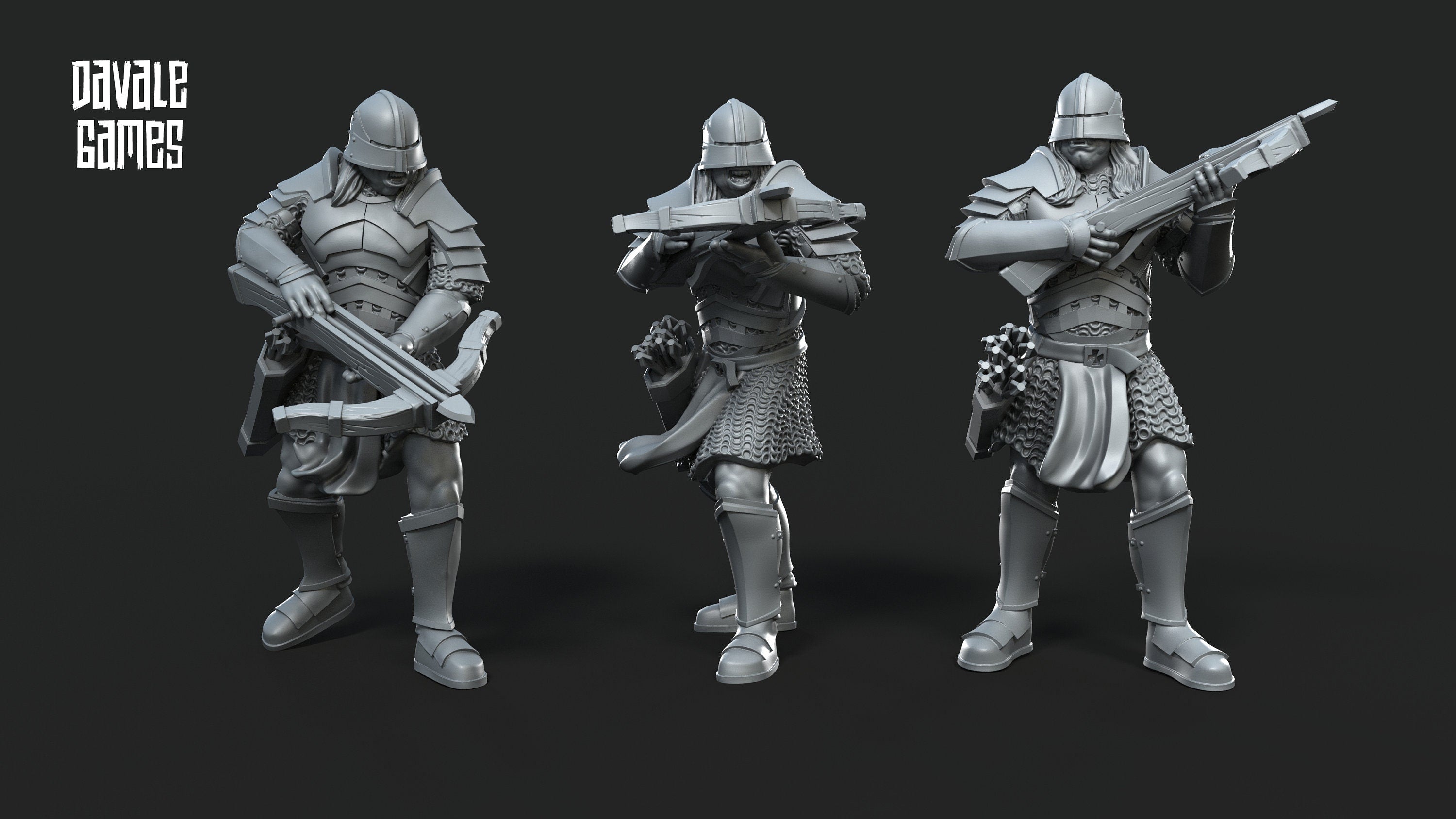 Blood handed Orc Crossbows with armour 28mm miniatures dnd fantasy miniatures dungeons and dragons wargaming miniatures tabletop wargames