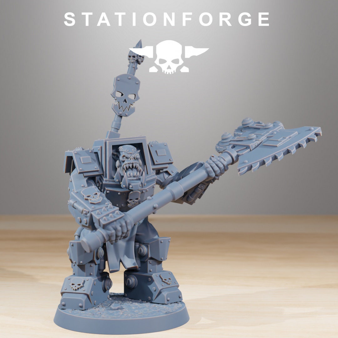 Orkaz Infantry 32mm sci-fi fantasy miniature for tabletop games grimdark RPGs dnd wargaming miniature dungeons and dragons