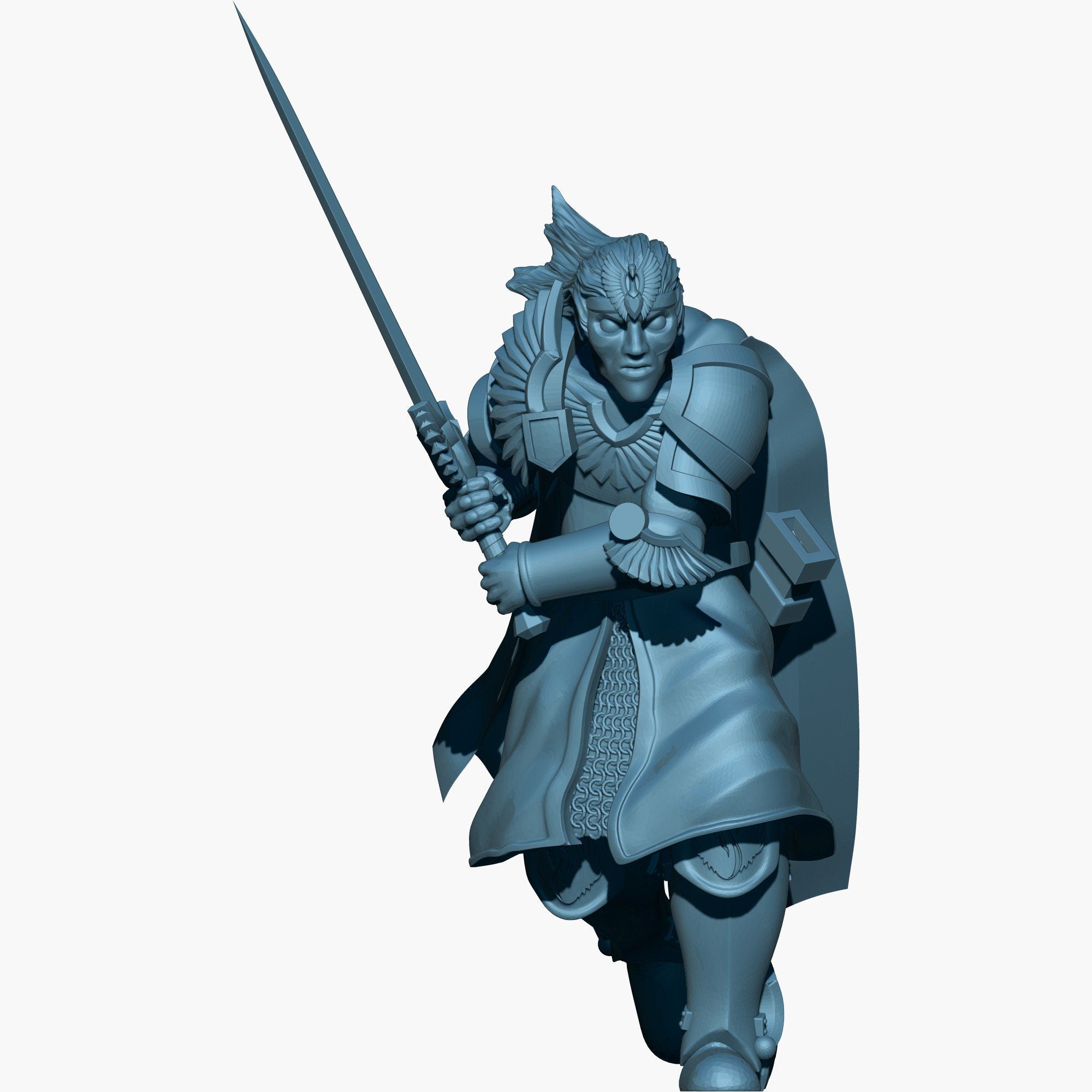 swan knight prince 28mm dnd miniature dungeon and dragons fantasy wargaming miniature tabletop wargame fantasy miniature for painting gift