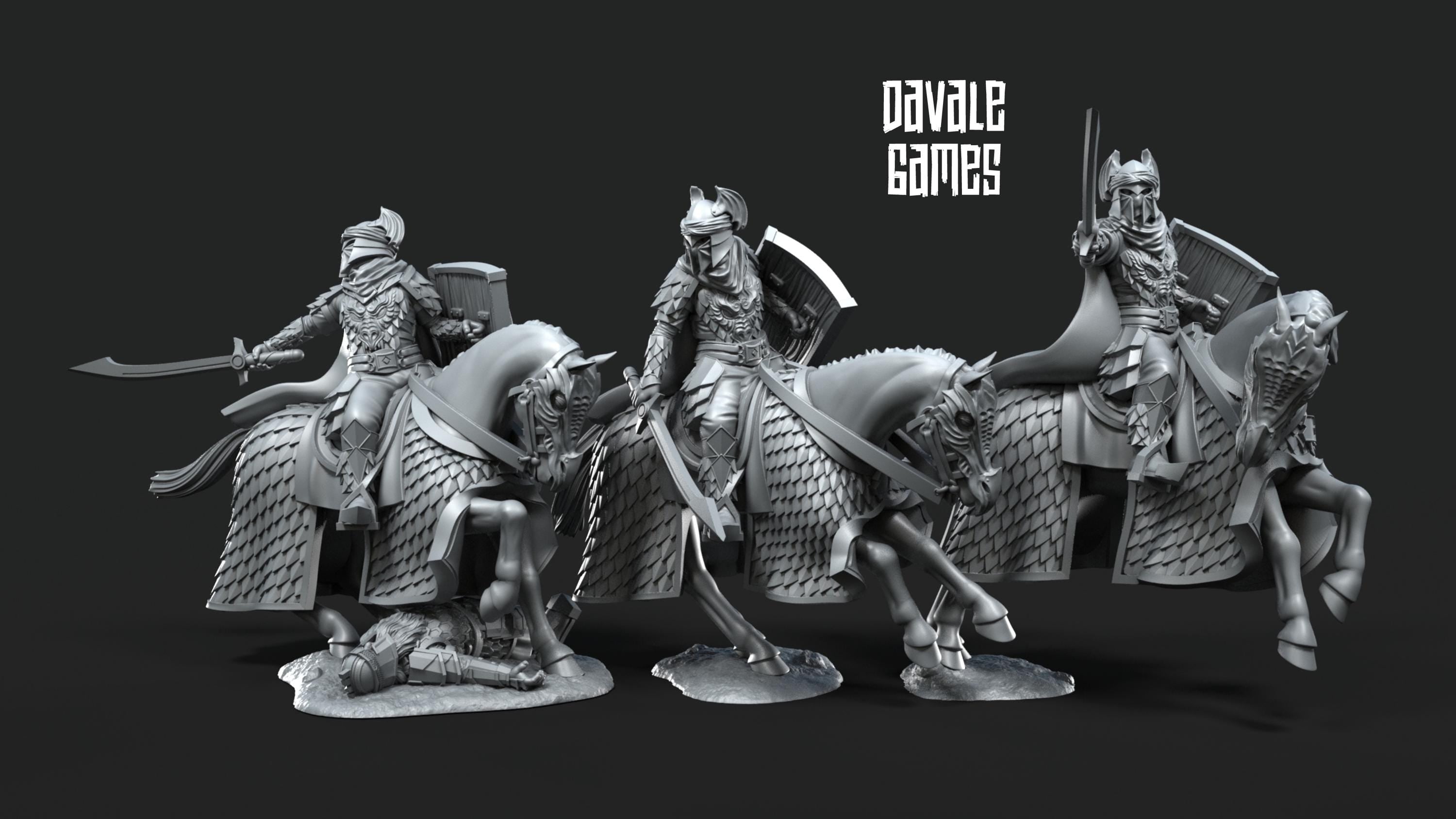 Dragon Army Elite on Horse 28mm miniature dungeon and dragons fantasy wargaming miniature tabletop fantasy miniature painting dnd