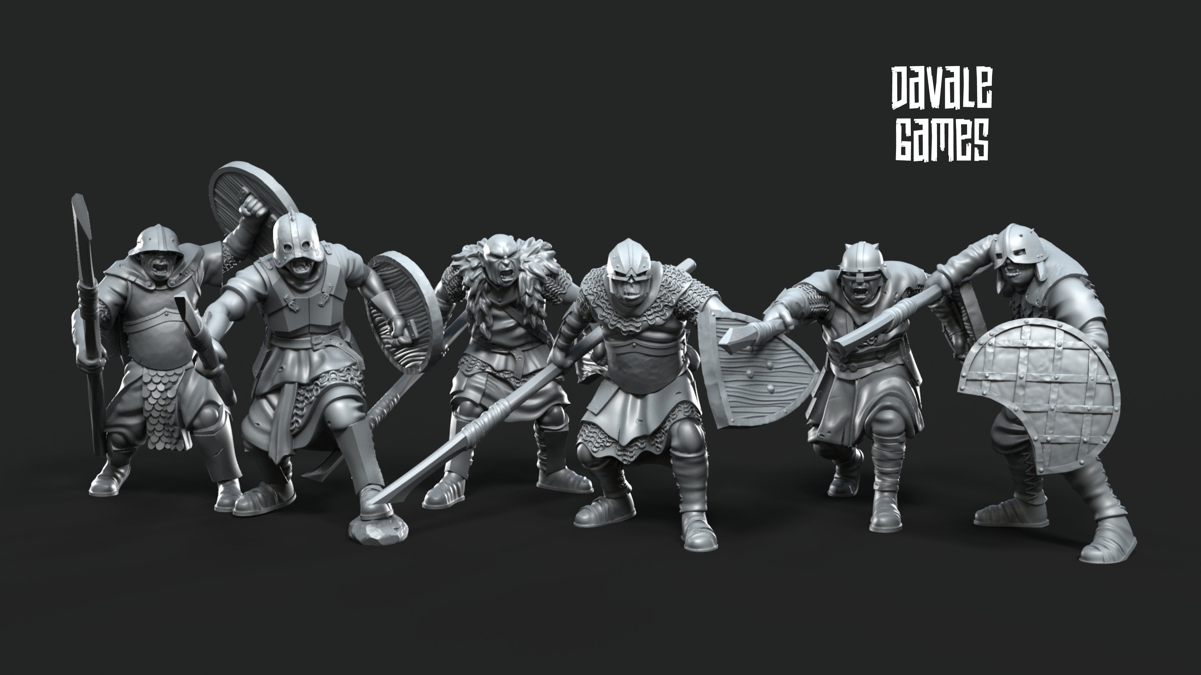 Dark City of Morlok Legion 28mm Resin Miniatures – Fantasy Orc Army for DnD and Wargaming
