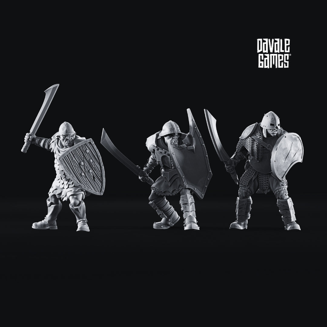 Dark City of Morlok Legion 28mm Resin Miniatures – Fantasy Orc Army for DnD and Wargaming
