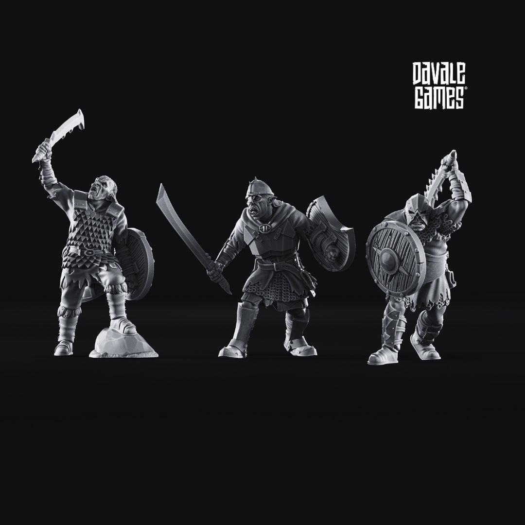 Dark City of Morlok Legion 28mm Resin Miniatures – Fantasy Orc Army for DnD and Wargaming