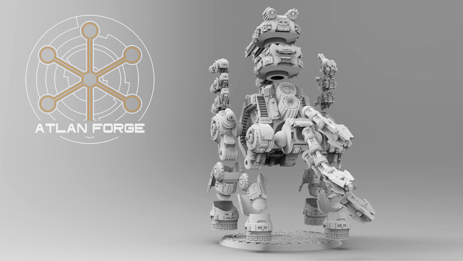 Minoan Taurus Dreadnought 32mm sci-fi fantasy miniature for tabletop games grimdark RPGs dnd wargaming miniature dungeons and dragons