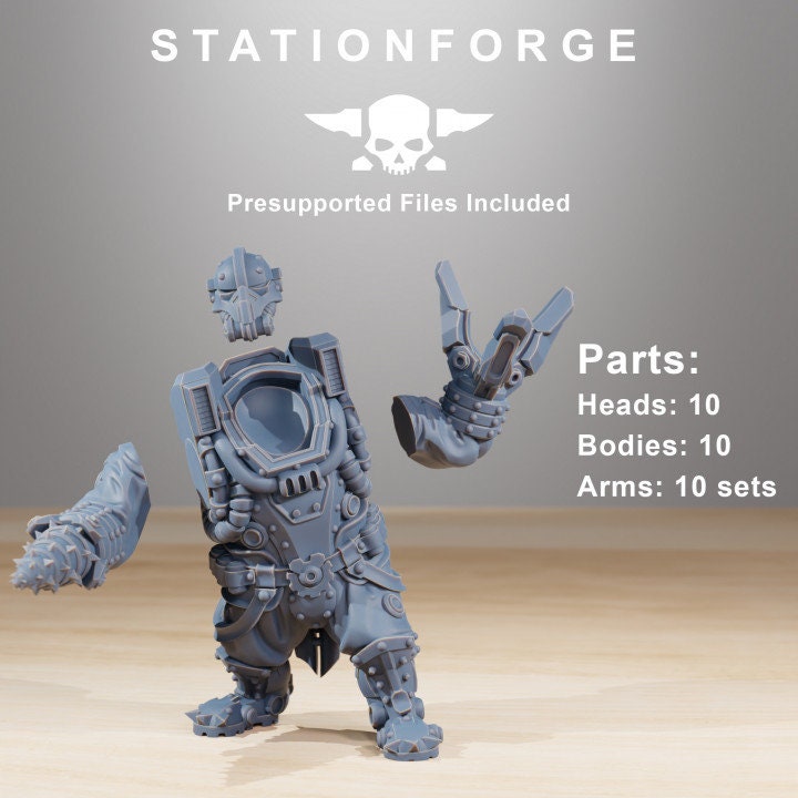 Frontliners Heavy Support 32mm sci-fi fantasy miniature for tabletop games grimdark RPGs dnd wargaming miniature dungeons and dragons