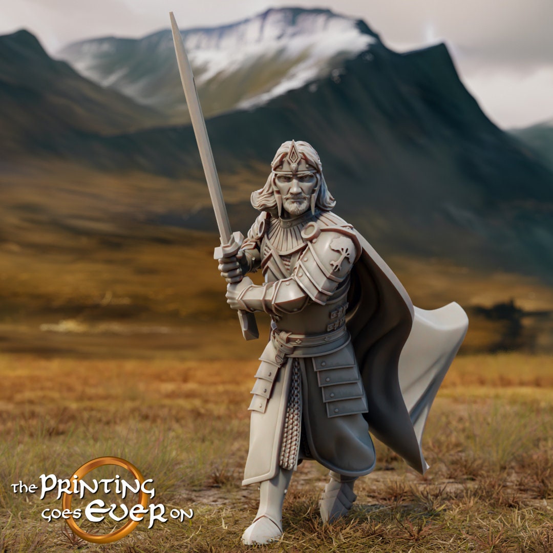 King Aranglor 28mm dnd miniature dungeon and dragons fantasy wargaming miniature tabletop wargame fantasy miniature for painting gift