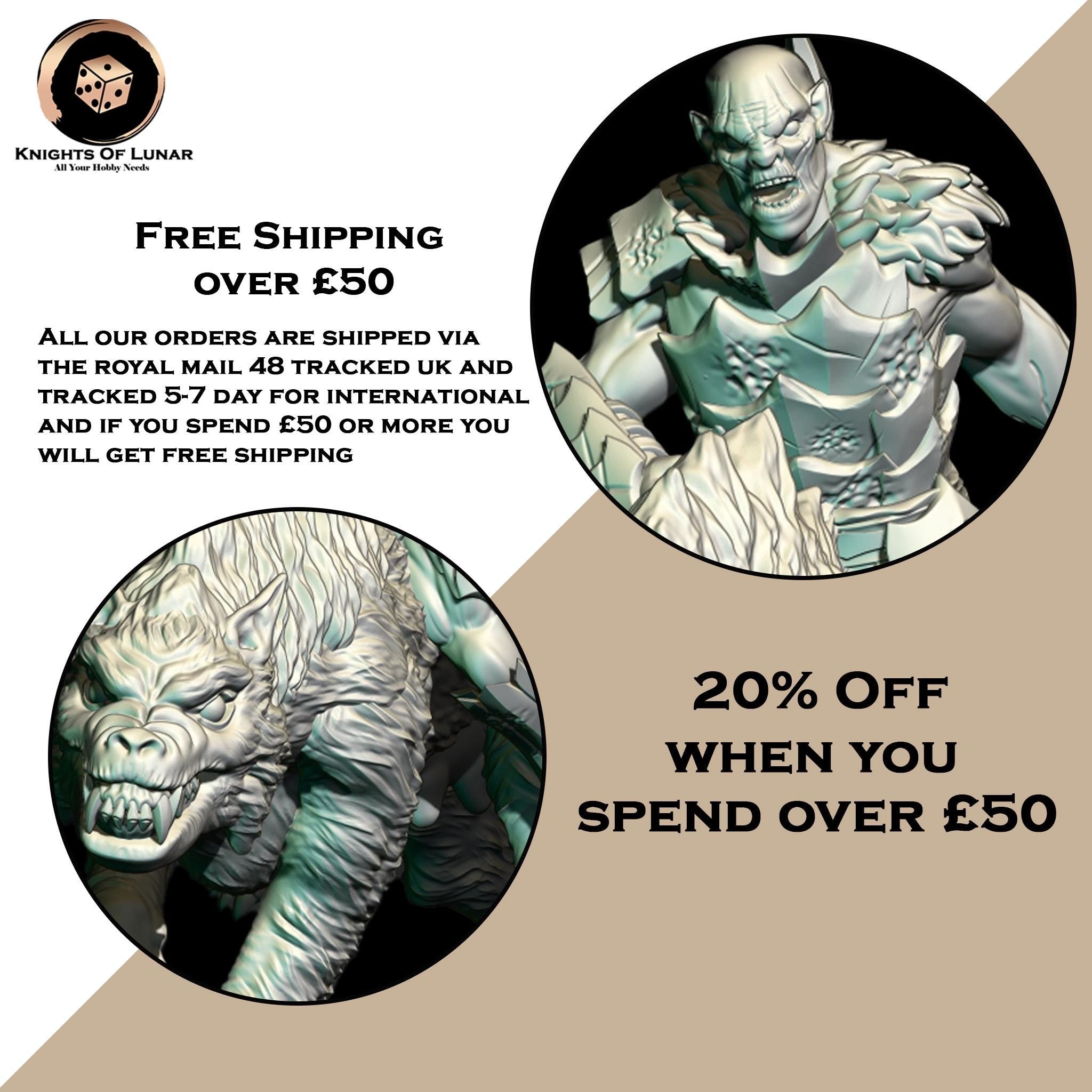 Abyssal Chargers Dark slave warriors tabletop Fantasy Games 32mm