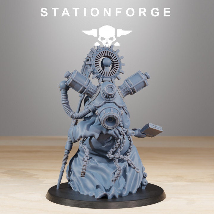Scavenger Cultist Leader 32mm sci-fi fantasy miniature for tabletop games grimdark RPGs dnd wargaming miniature dungeons and dragons