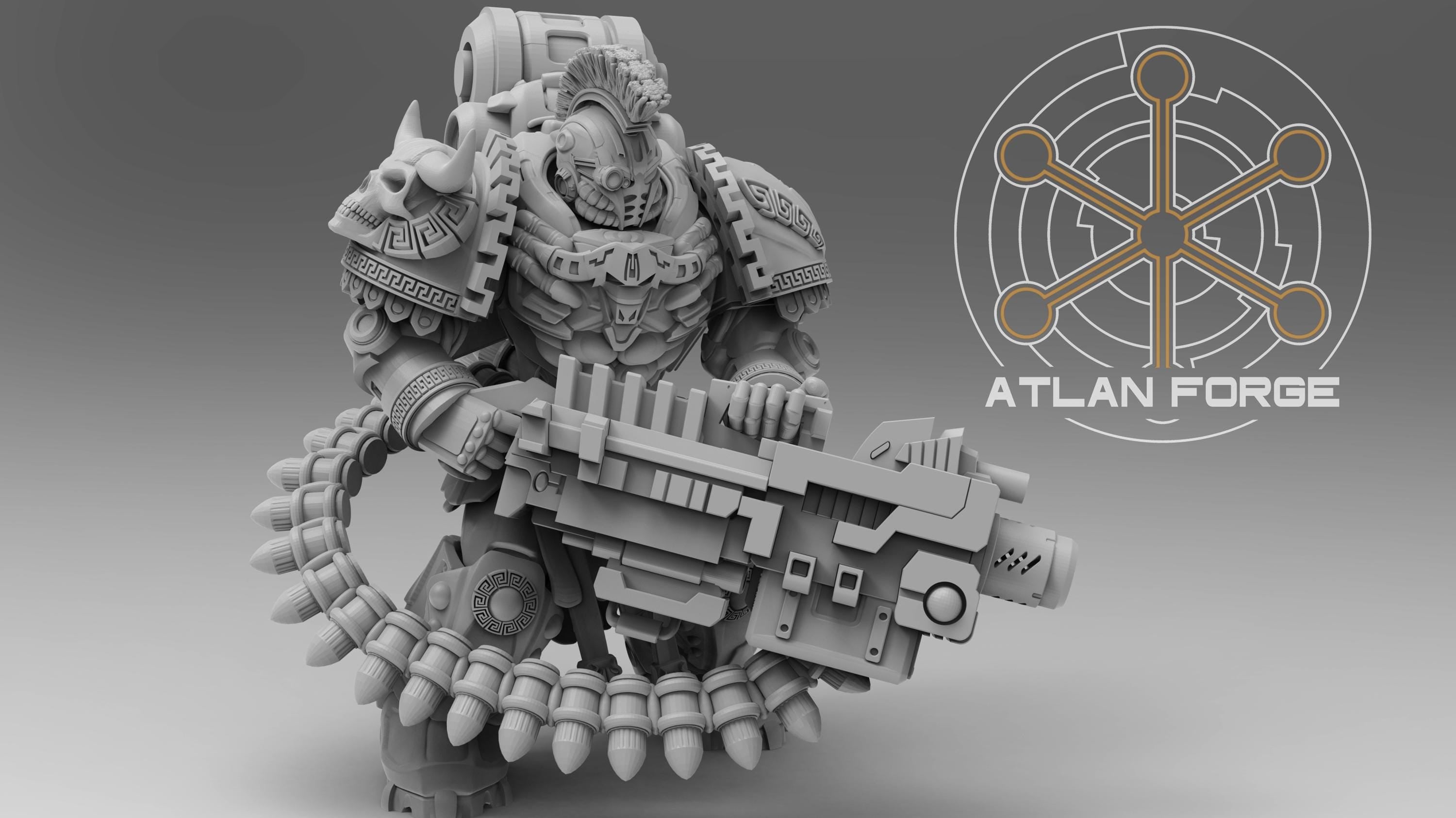 Minoan Heavy Aegis 32mm sci-fi fantasy miniature tabletop games grimdark RPGs dnd wargaming miniature dungeons and dragons painting