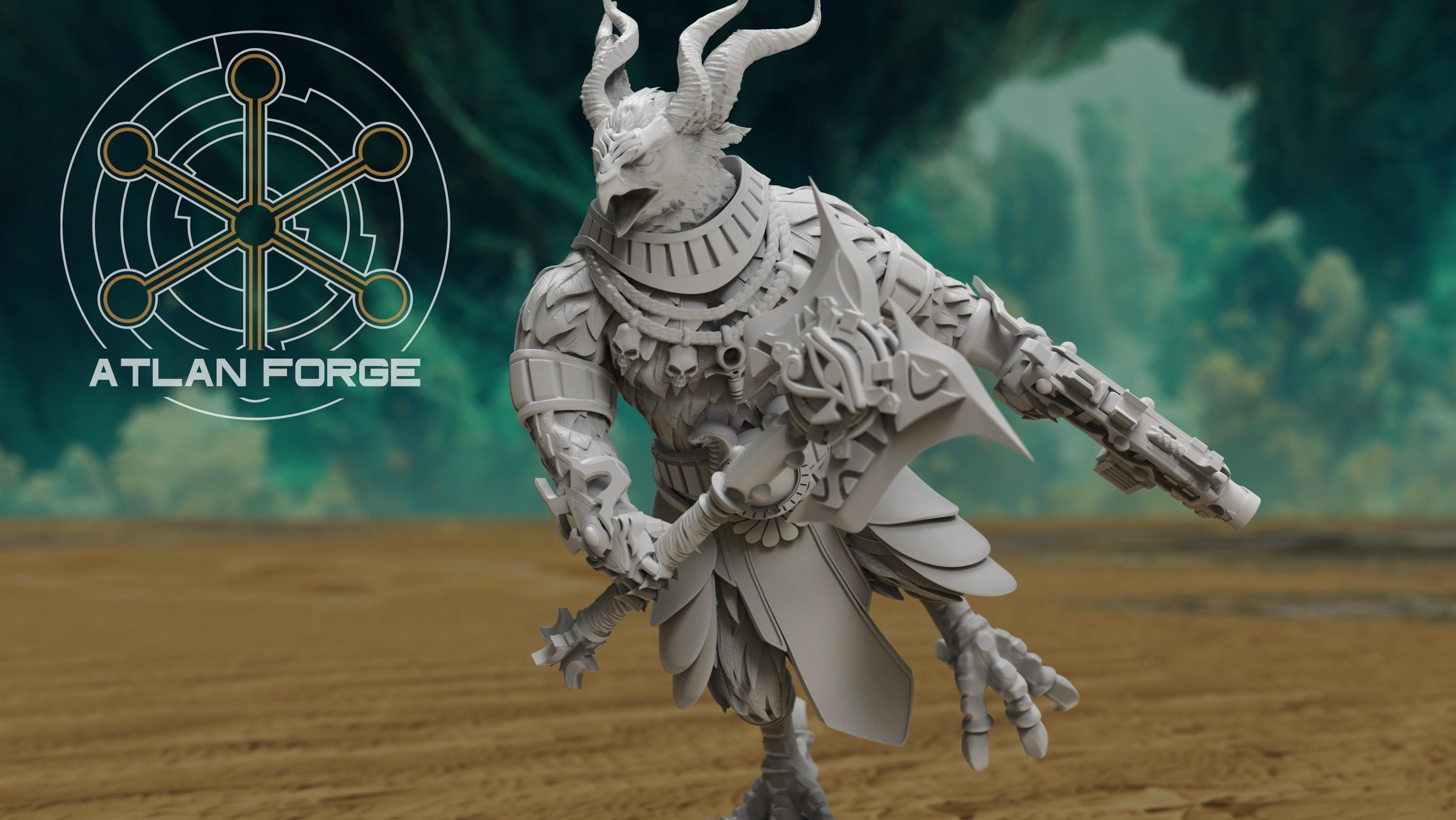 Avian Berserkers 32mm sci-fi fantasy miniature tabletop games grimdark RPGs dnd wargaming miniature dungeons and dragons painting