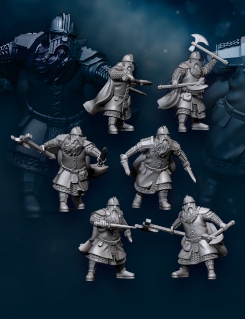 Kalak dwarves box set bundle 28mm miniatures fantasy dungeons and dragons miniature wargaming miniatures tabletop dnd dwarf army miniatures